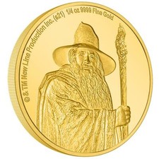 Gold Coin Gandalf™ Lord of the Rings™ Classic (2nd) 2021 - Niue - In Case 1/4 oz Proof