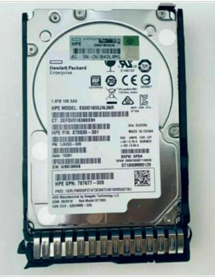 HP 1.8TB SAS 10K 872738 872481-B21 876939-002 12Gb/s 2.5" SC ENT 512E DS HDD - Image 3 of 4