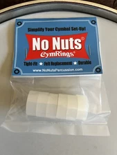 No Nuts CymRings  - Compression Fit Cymbal Positioning 6-PK (Translucent White)