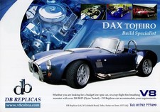 Auto DAX Tojeiro (replica AC Cobra, made in GB) _2007 prospetto / brochure  