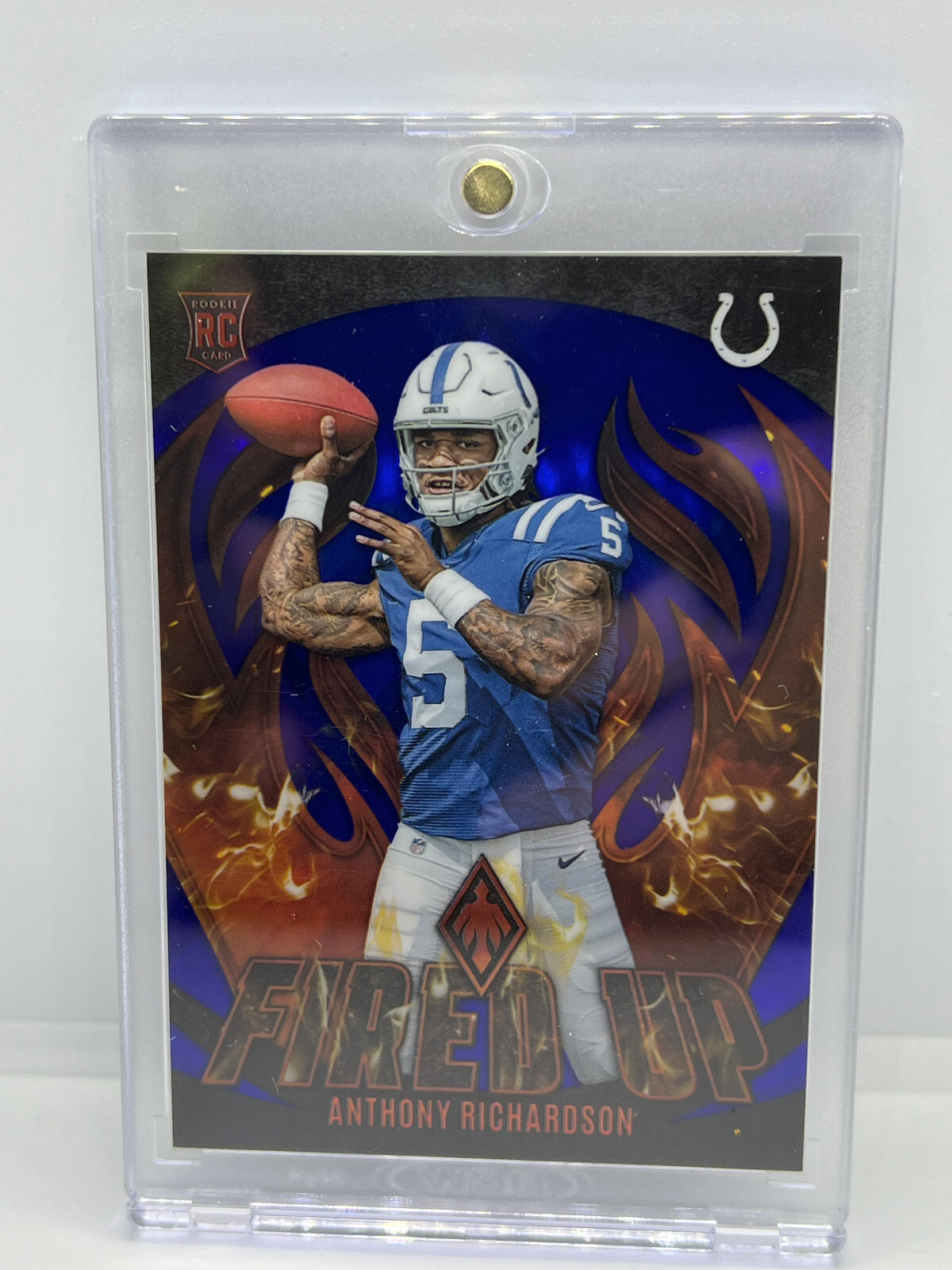 2023 Phoenix Anthony Richardson Blue Fired Up Rookie Insert Card /25 SSP