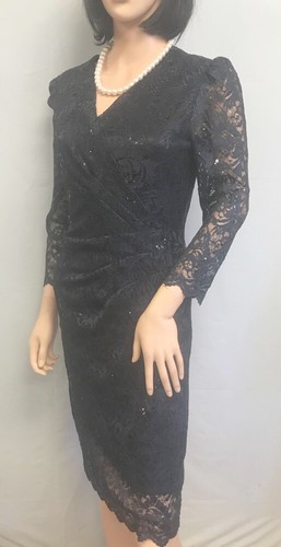 ALEX MARIE Navy Blue Sequin Flower Lace Dresses NEW 11pc RESELLER LOT - Picture 5 of 6
