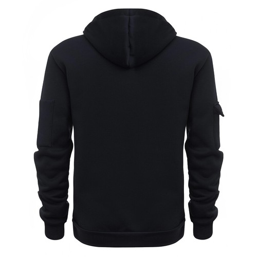 Men Sweatshirt Half Zipper Hoodie Coat Loose Soft Work Pullover Jacket Jumper v - Picture 10 of 18