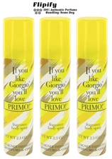 3 x Designer Imposters PRIMO by Parfums De Coeur Body Spray 2.5 oz Women's LOT