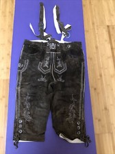 Bayerische Lederhose Landhaus braun Gebrauchsspuren Siehe Foto