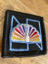 NBC Peacock patch 2x2 Vintage