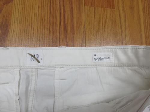 ¡NUEVO! PANTALONES CORTOS GAP REGULAR FIT ALGODÓN/SPANDEX OFF WHITE ESTAMPADO NÁUTICO Talla 32 - Imagen 4 de 5