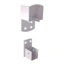 2 In. H X 3 In. W White Aluminum Deck Railing Wall Mount Bracket Kit for 36 In.