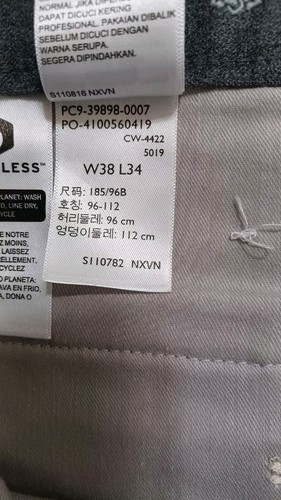 Dockers Pantalone Uomo Workday Khaki Vestibilità Dritta Smart 360 Flex Beige 38 X 34 - Foto 9 di 9