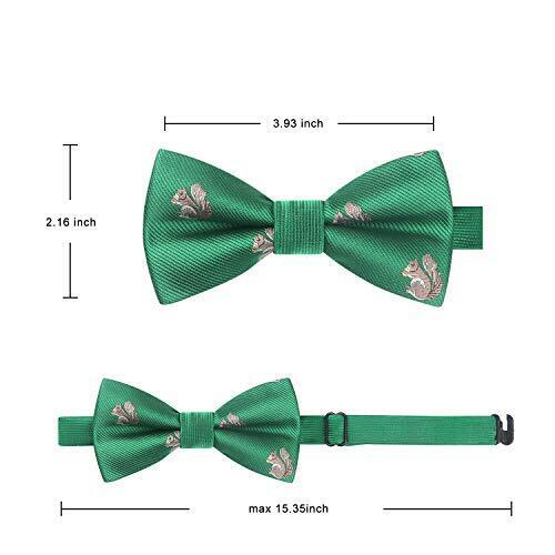 Bow Ties for Boys Pre Tied Toddler Bow Tie Adjustable Kids One Size Green-1 - Bild 6 von 6