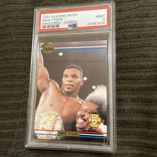 1991 players mike tyson Prototype sample psa 9 Rare Rookie
