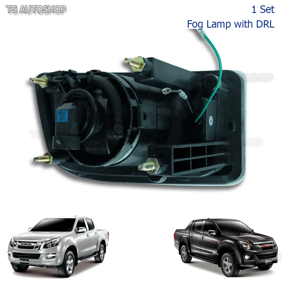 Drl Daytime Running Light With Fog Lamp Fit Isuzu Dmax D-Max 2012-2015 UTE Truck Foto 4 de 4