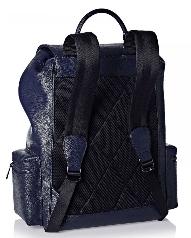 Mens Balmain Navy Leather Backpack Brand New With Tags | eBay