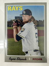 2019 TOPPS HERITAGE RYNE STANEK 392 TAMPA BAY RAYS
