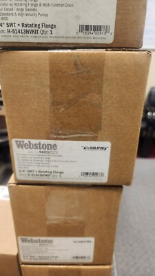 Webstone Valve 51413HVKIT 3/4'' Sweat Circulating Pump Flange Set of 4