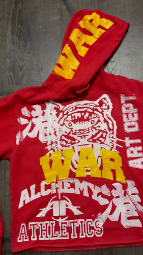 Sade black panther party WAR unisex custom made screen print red/yellow hoodie - Video 1 of 1