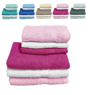 Set Asciugamani Bagno 6 Pezzi - 3 Grandi 50x90cm + 3 Piccoli 30x50cm, 100% Cotone - Foto 10