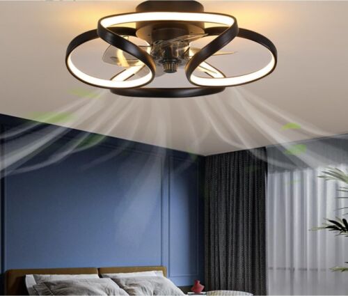 Ceiling Fan Light 3 speed 3 Colors Dimmable Chandelier Lamp 5 Leaf Blade Indoor - Picture 6 of 15
