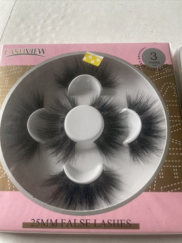 LASHVIEW & Veleashia Lashes Mink 2 Pack False Eyelashes Dramatic Look 25MM - 第 3/4 張圖片