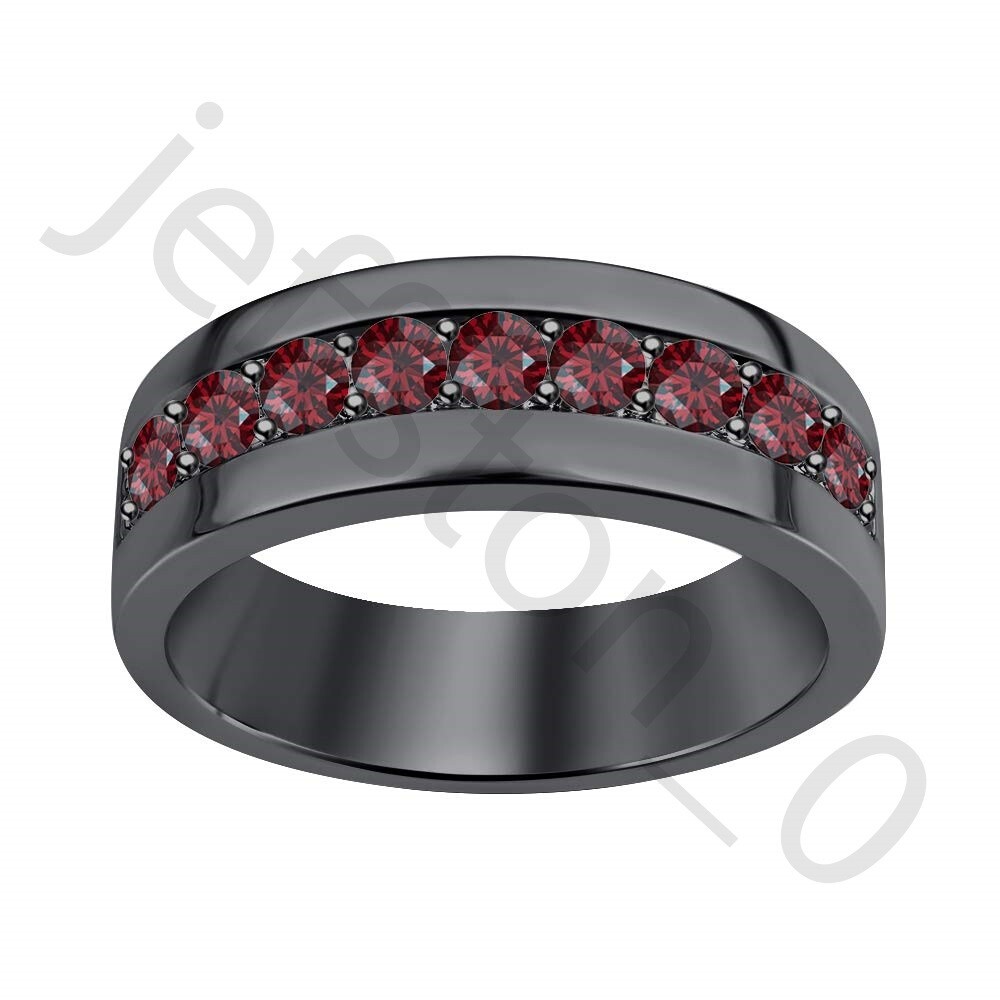 Red Diamond Ring Black And Red Wedding Bands For Him Black And Red