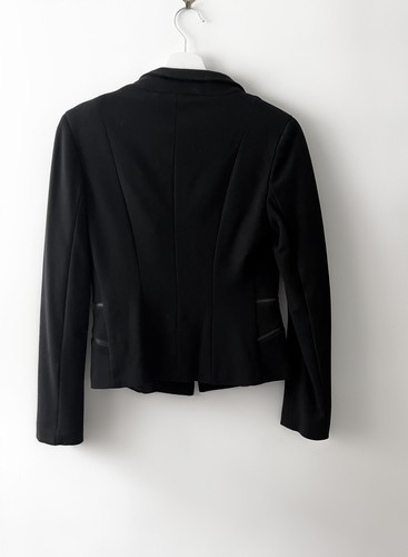 Max Mara Marella Jacket Blazer Black Smart Formal Jacket | Size S Small UK 10 - Afbeelding 4 van 7