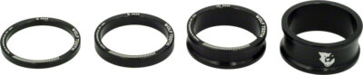 Precision Spacer Kit - Wolf Tooth Headset Spacer Kit 3, 5,10, 15mm, Black -