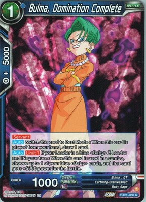 Bulma Domination Complete Common Wild Resurgence BT21 050 NM