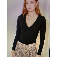NWT LuLu Black extra small long sleeve bodysuit