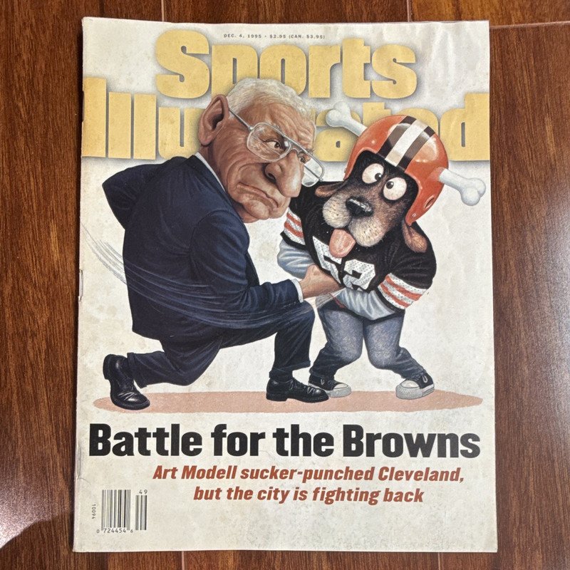 Sports Illustrated Dec 1995 Issue 49 "Battle for the Browns" Cleveland Browns