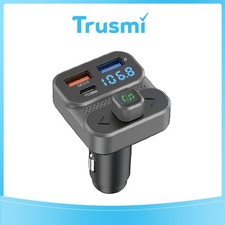 TRUSMI 54W USB  Type C Car Adapter with FM Transmitter