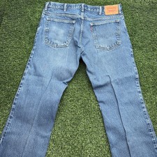 Vintage Y2K Levis 517 Bootcut Jeans Mens 38x29 Fits 37x29 Blue Denim Starched