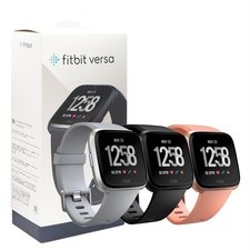 NEW Fitbit Versa Smartwatch Activity Tracker Sleep Heart Rate Monitor S L Strap