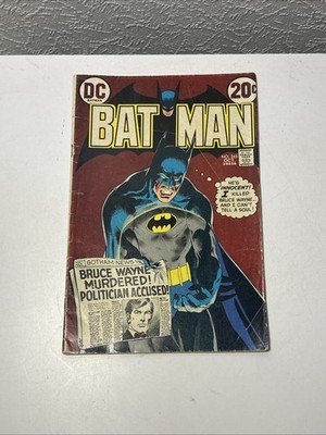 Batman 245 DC Comics October 1972 Neal Adams - Bruce Wayne Murdered! Vintage