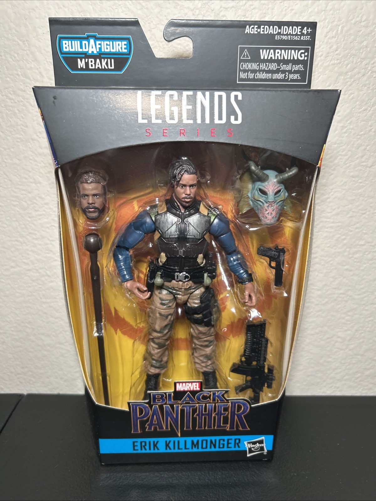 Hasbro Marvel Legends Series Black Panther Erik Killmonger Figure