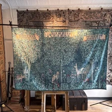 William Morris Greenery Tapestry Fabric Print Replica Matte Polyester Version