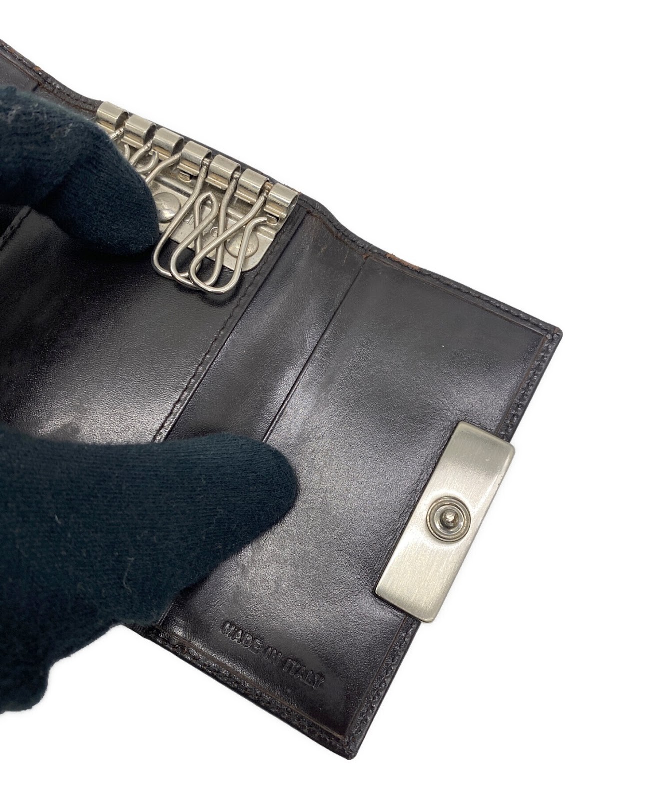 Authentic PRADA Key Case No notation Brown Men  #… - image 6