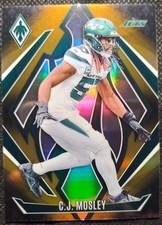 2024 Panini Phoenix C.J. Mosley #28 Gold Fade  New York Jets