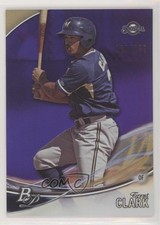 2016 Bowman Platinum Top Prospects Purple 181/250 Trent Grisham Clark #TP-TC a2v