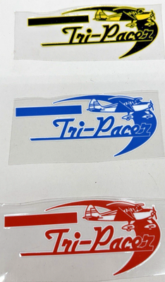 #ad PIPER AIRCRAFT CORPORATION PA 22 Tri Pacer LOGO PERMANENT DECAL STICKER $6.95