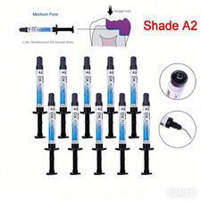 DENTEX Dental Light Cure Flowable Composite Resin Medium Flow Shade A2 3g/Pc