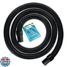 U.S. Pool Supply 12 Foot Heavy-Duty Above Ground Pool Hose, 1.5" - Black Repl
