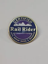 John Mohan Skiing & Boarding Certified Rail Rider Lapel Pin