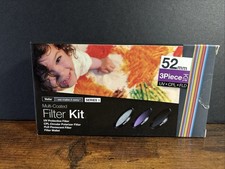 Vivitar 52mm UV, Circular Polarizer, and FLD 3-piece Filter Kit