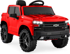 12V Licensed Chevrolet Silverado Ride on Truck, Electric Car Toy W/Parent Remote