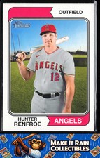 Hunter Renfroe 2023 Topps Heritage #269 Los Angeles Angels Baseball