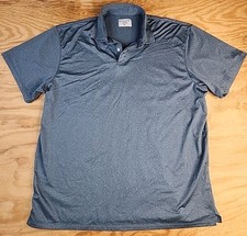  Collar Blue Golf Polo Shirt Mens XL Lightweight Performance Microfiber