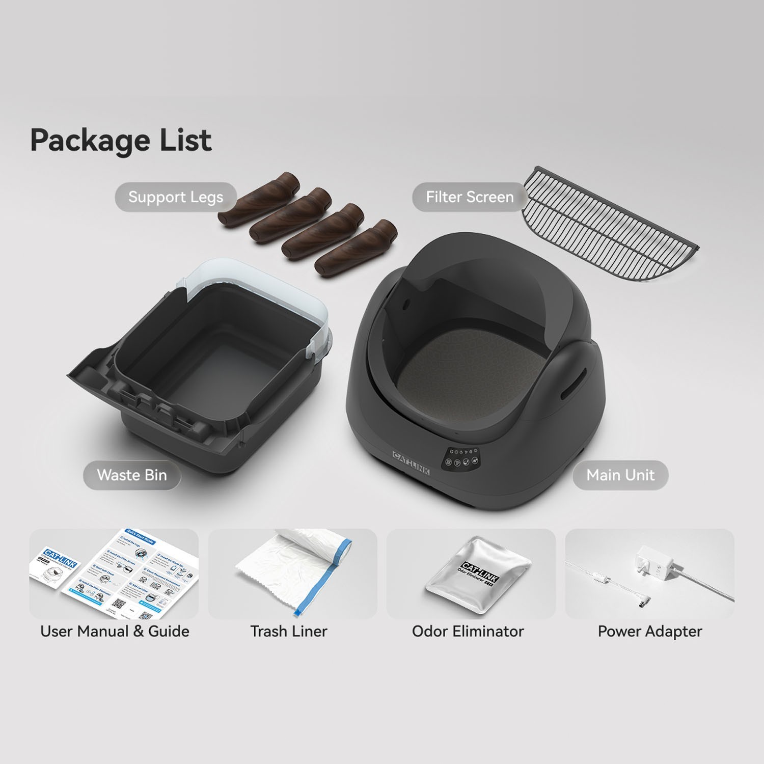 Catlink 5G Self Clean Cat Litter Box,  Automatic Litter Box for Multiple Cats