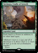 Yavimaya Cradle of Growth 409 MTG Commander M3C Rare NP