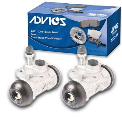 2 pc ADVICS Rear Drum Brake Wheel Cylinder for 2001-2003 Toyota RAV4  - qj