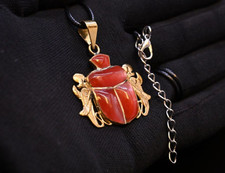 Rare Egyptian Antiques Pandent Scarab Ancient Khepri Rare BC Pharaonic BC